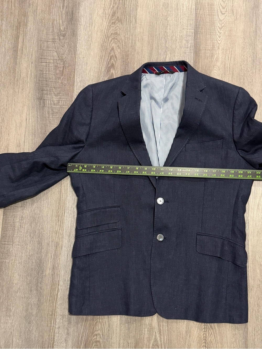 Banana Republic Navy Linen 3 Pocket Suit - Picture 7 of 13